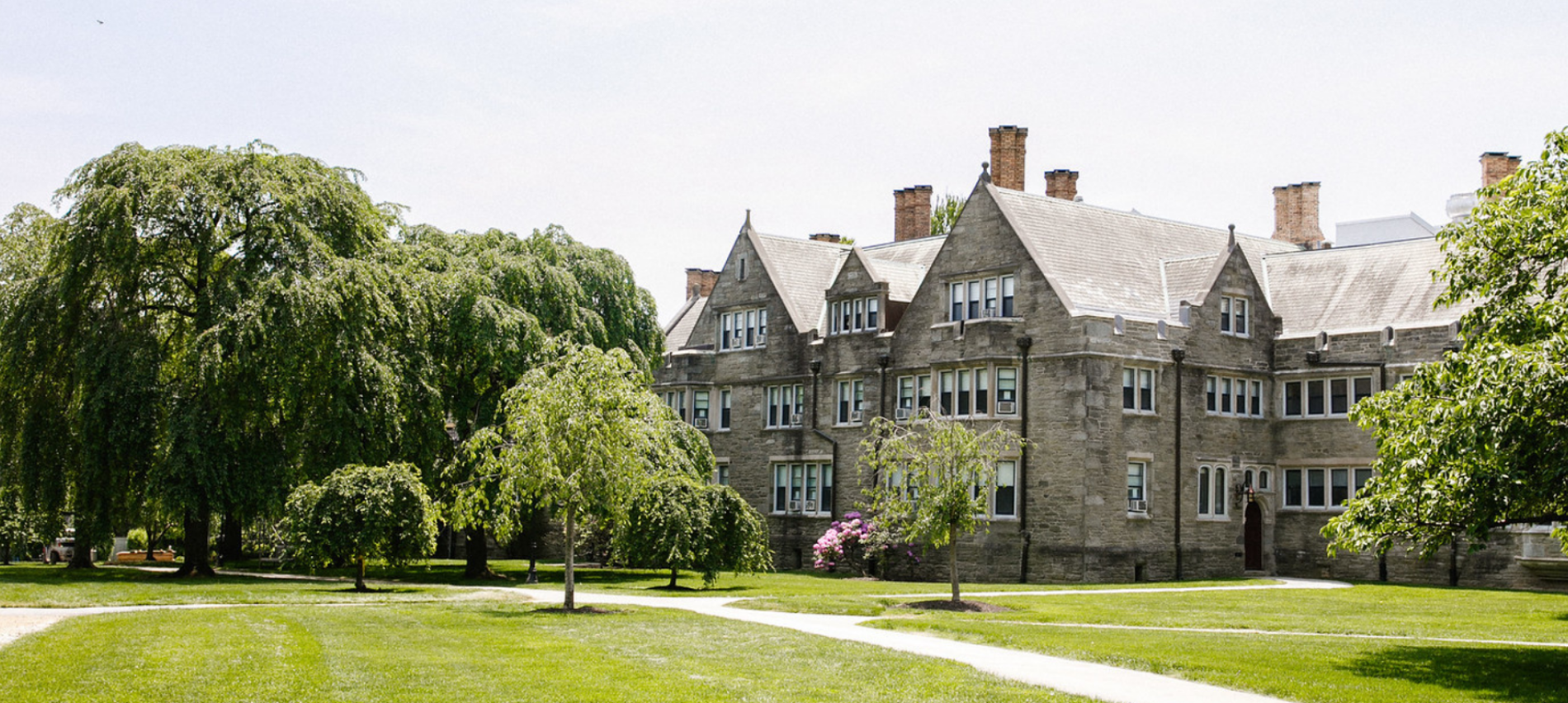 Pembroke Hall exterior in the summer