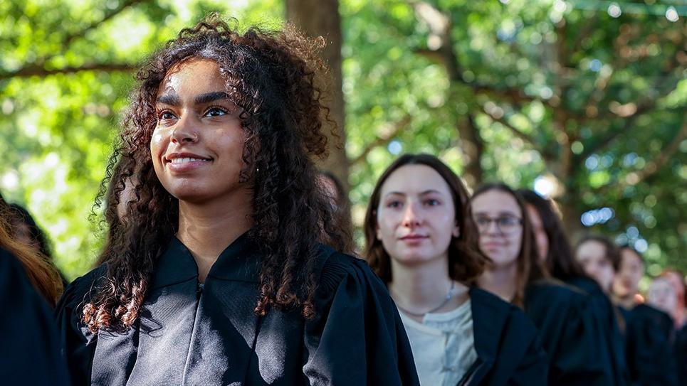 Convocation 2024 Student Listening to Speeches