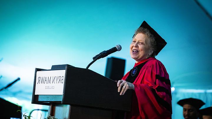 Mary Osirim speaking at Commencement 2022